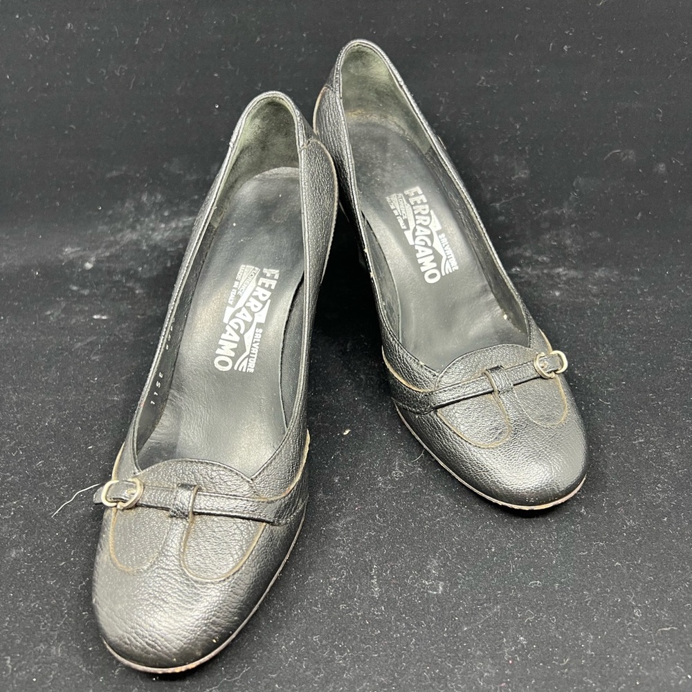 $50 off Ferragamo Heels Vintage black size 7 1/2